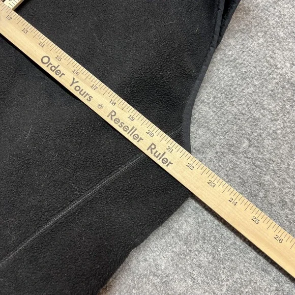 Patagonia Vest Mens XL Black Fleece Full Zip Pockets DGS Law Logo Hiking - Picture 8 of 9